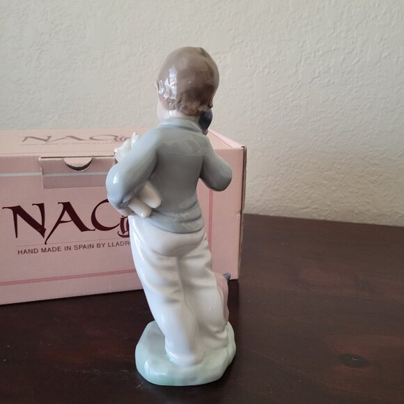 Rare NAO Figurine Boy on the Telephone with Dolls #01044 - Picture 3 of 5